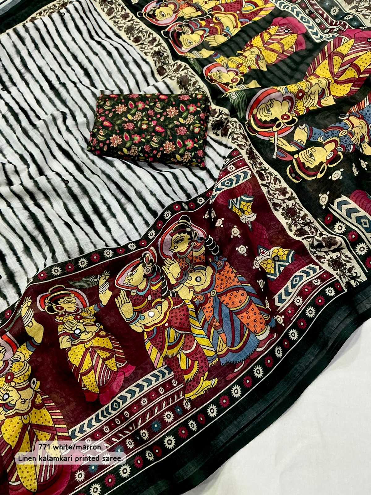 YNF Wholesale Linen Fancy Sarees  | Surat Manufacturer
