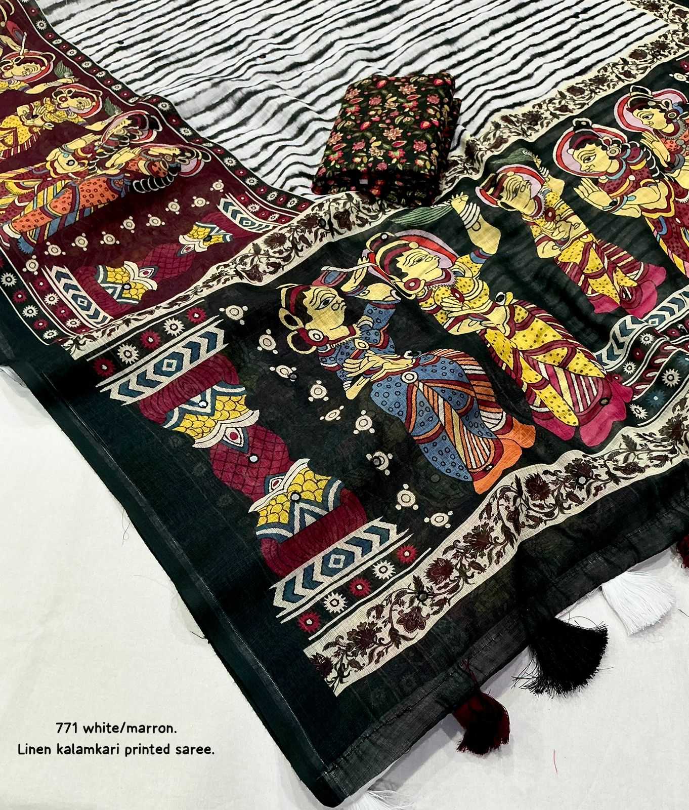 YNF Wholesale Linen Fancy Sarees  | Surat Manufacturer