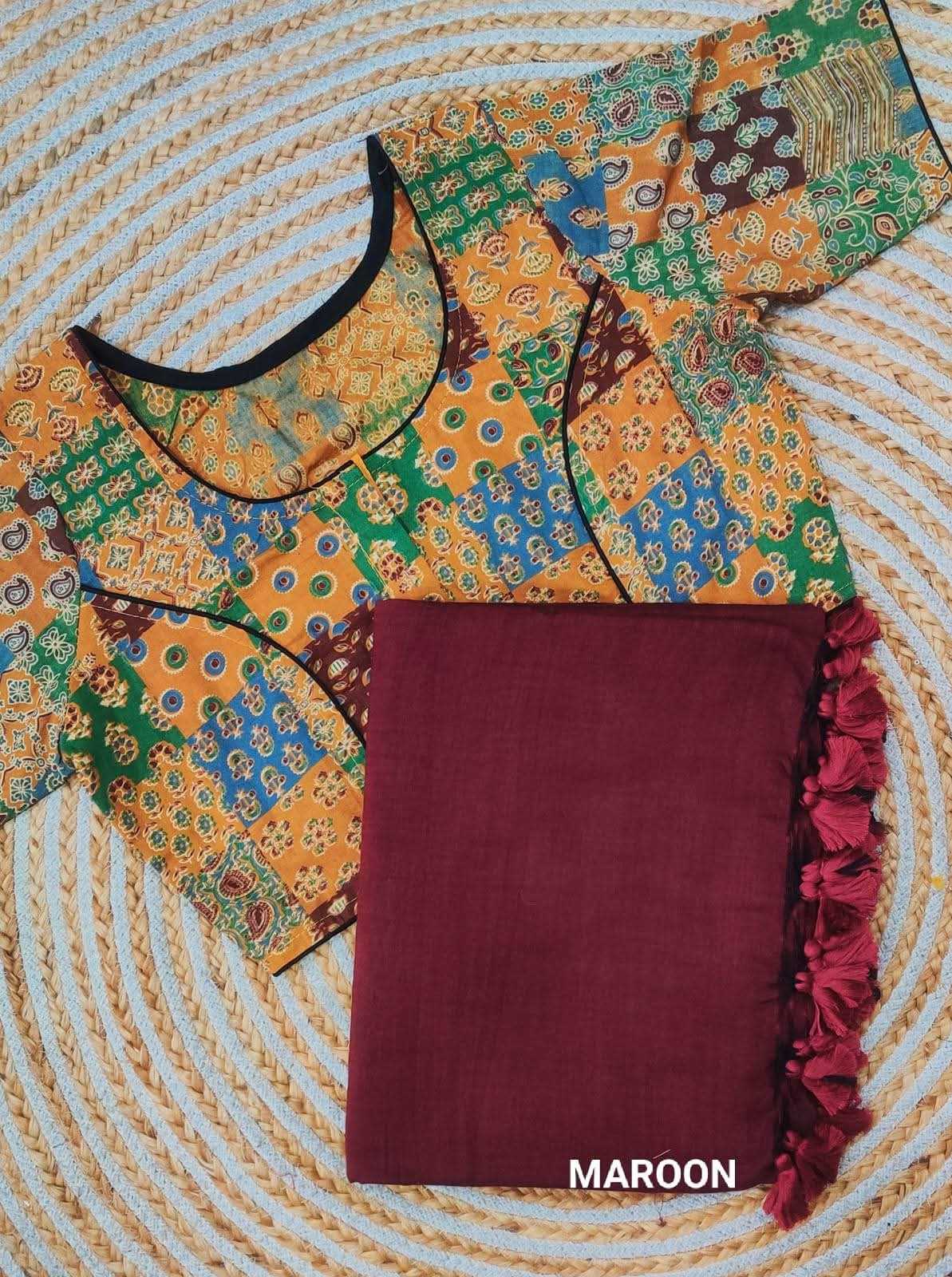 YNF Wholesale Khadi Cotton Printed Blouse  | Surat Manufacturer