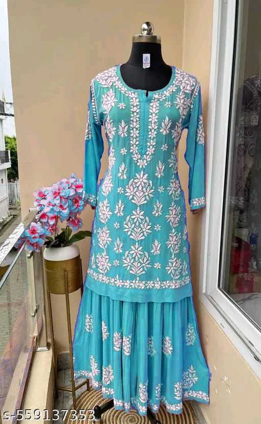 YNF Wholesale Silk Cotton Embroidered Kurtis  | Surat Manufacturer
