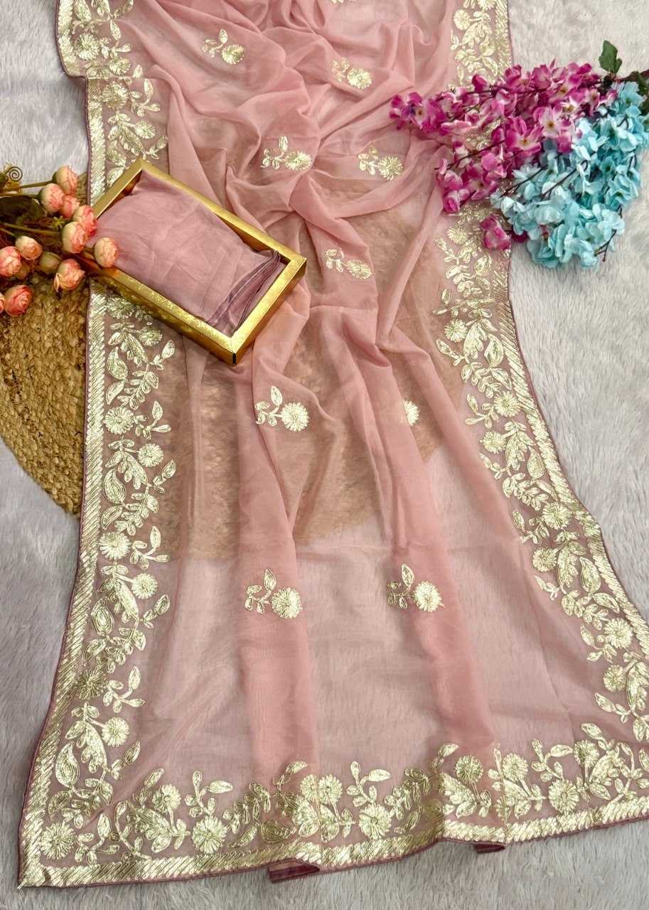 YNF Wholesale Heavy Roman Silk Party Wear Sarees  | Surat Manufacturer