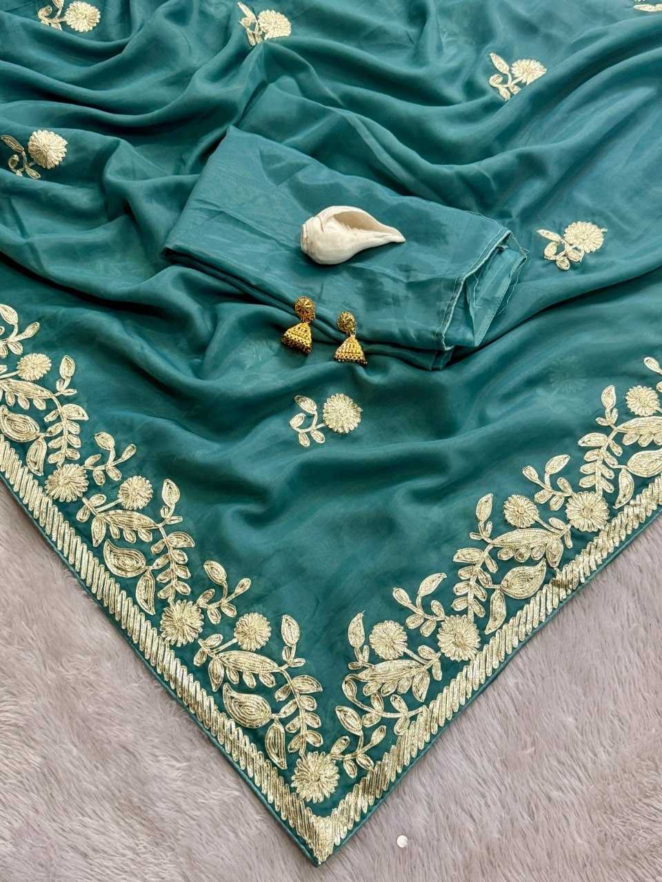 YNF Wholesale Heavy Roman Silk Party Wear Sarees  | Surat Manufacturer