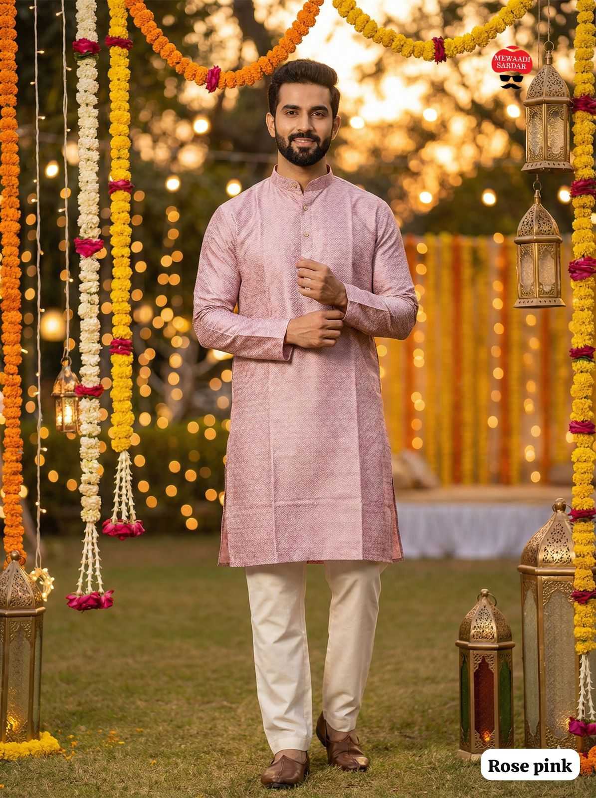 YNF Wholesale Silk Mens Kurta Pyjama  | Surat Manufacturer