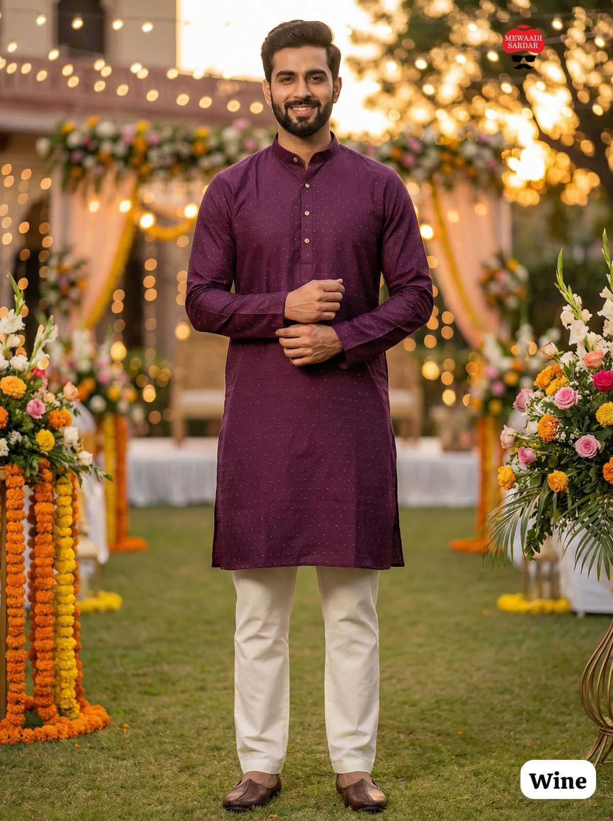 YNF Wholesale Silk Mens Kurta Pyjama  | Surat Manufacturer