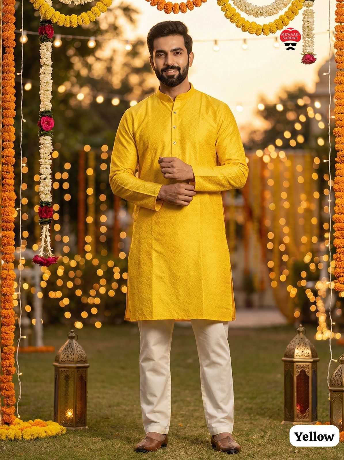 YNF Wholesale Silk Mens Kurta Pyjama  | Surat Manufacturer