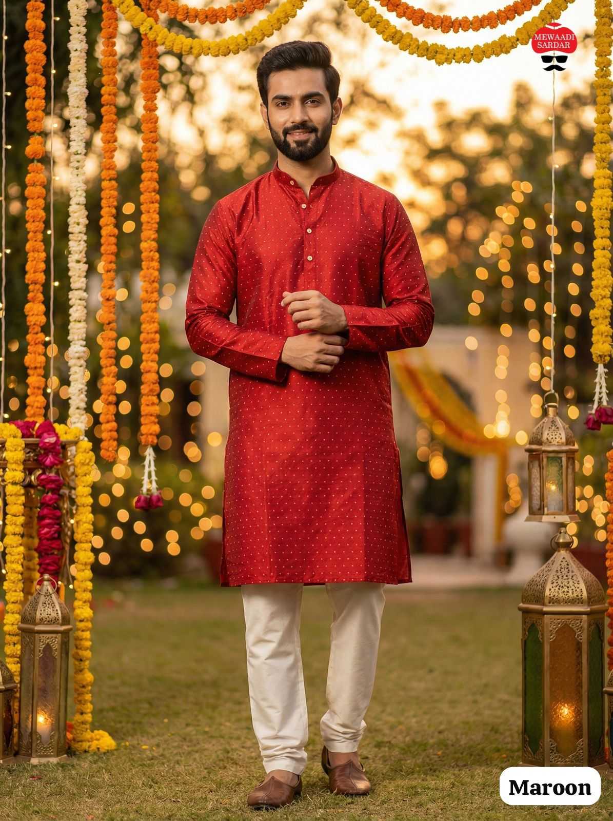 YNF Wholesale Silk Mens Kurta Pyjama  | Surat Manufacturer