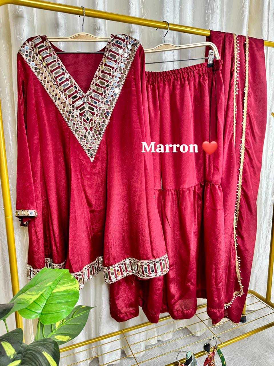YNF Wholesale Chinon Silk Festive Kurtis  | Surat Manufacturer