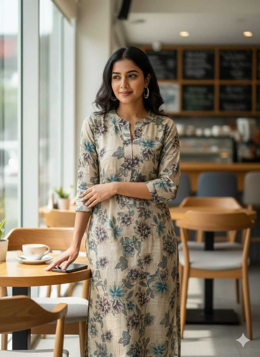 YNF Wholesale Cotton Long Kurtis  | Surat Manufacturer