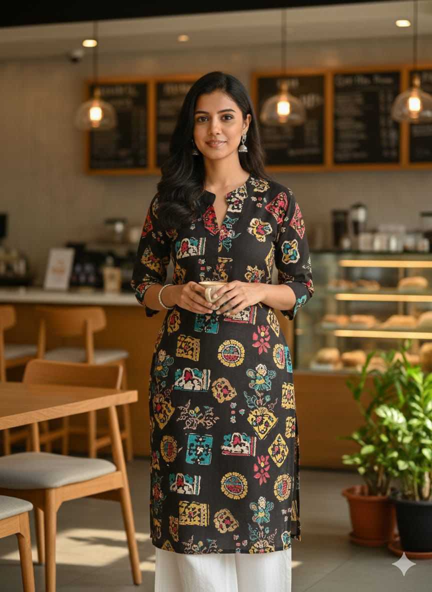 YNF Wholesale Cotton Long Kurtis  | Surat Manufacturer