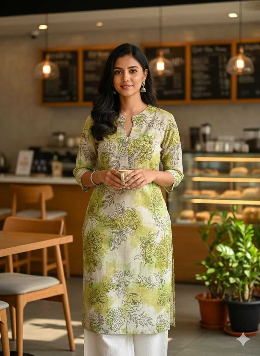 YNF Wholesale Cotton Long Kurtis  | Surat Manufacturer