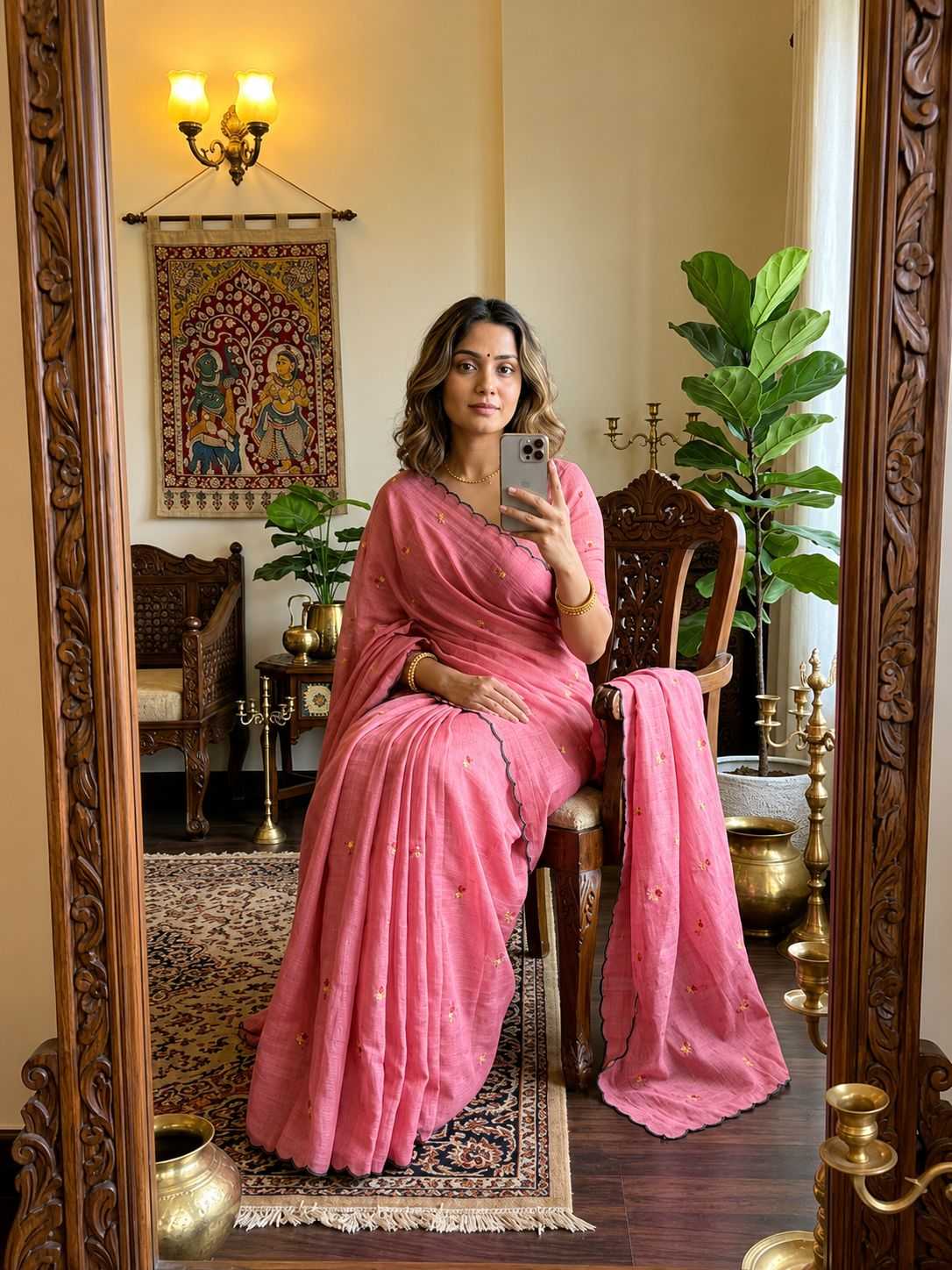 YNF Wholesale Kota Checks Party Wear Sarees  | Surat Manufacturer