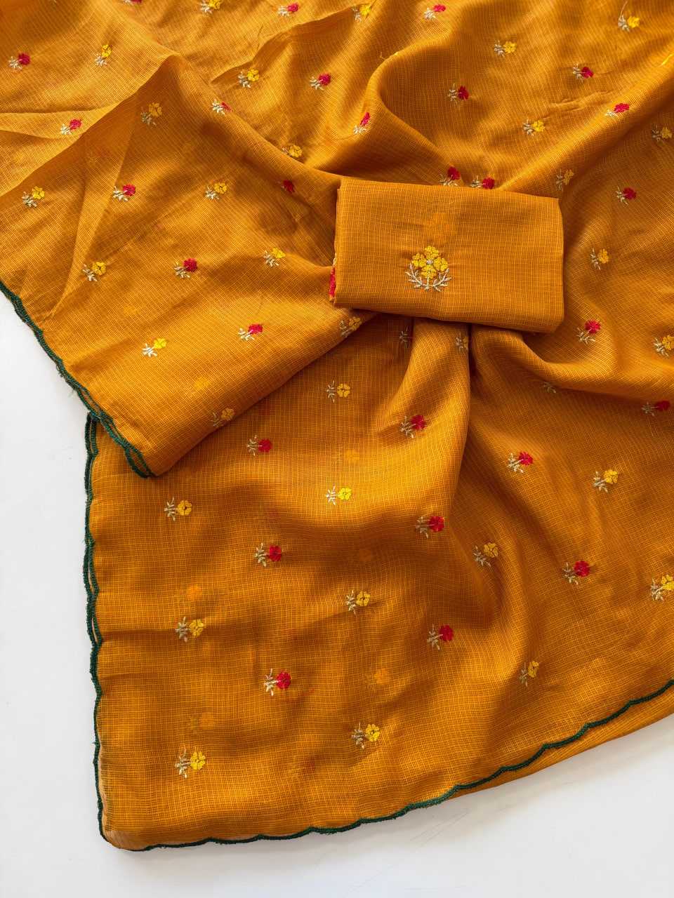 YNF Wholesale Kota Checks Party Wear Sarees  | Surat Manufacturer