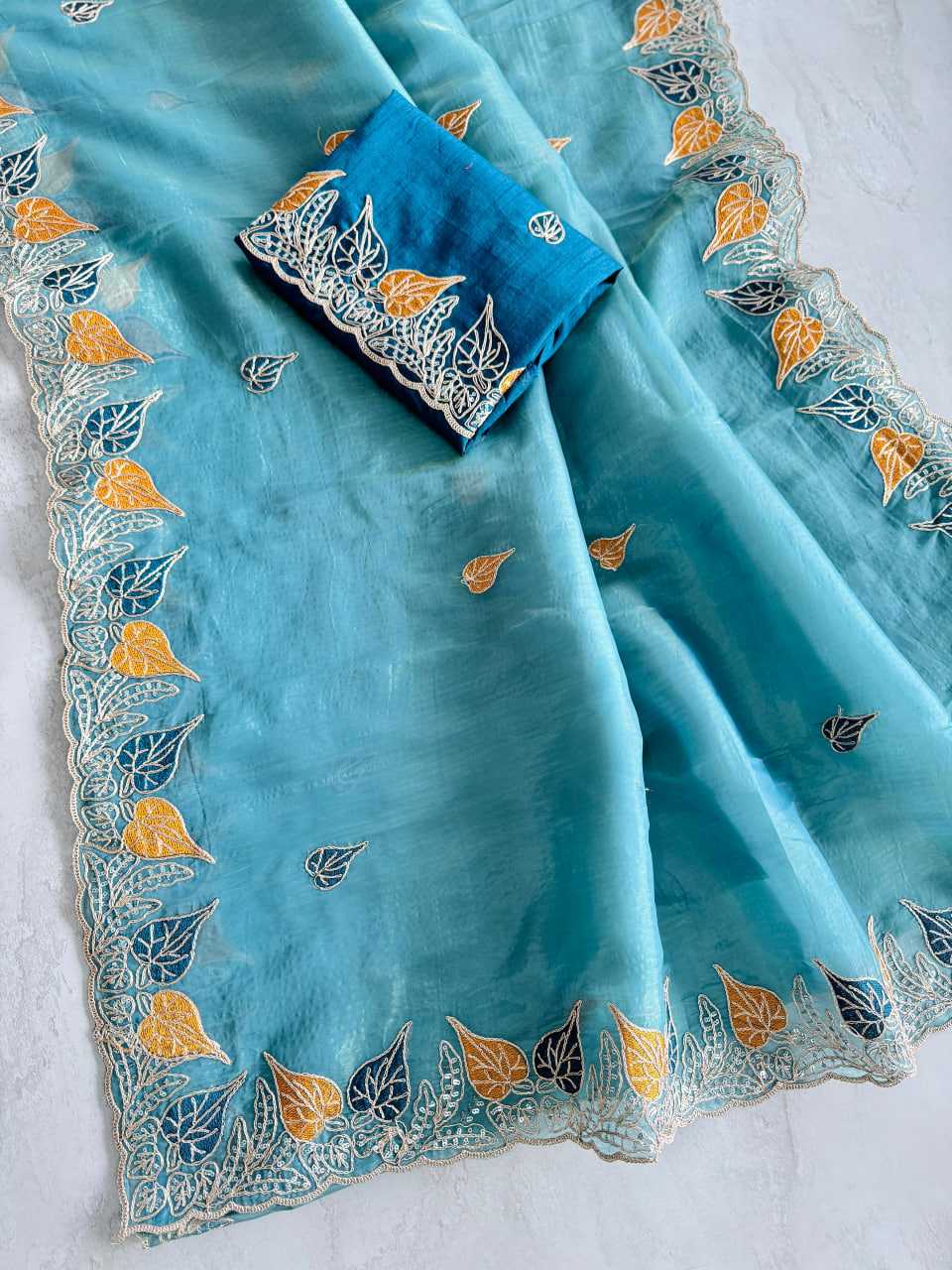 YNF Wholesale Silk Embroidered Sarees  | Surat Manufacturer