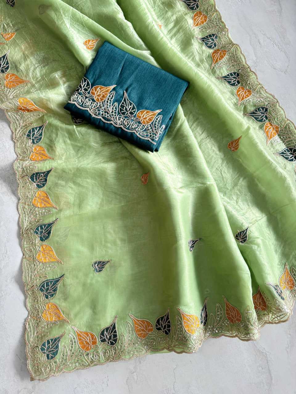 YNF Wholesale Silk Embroidered Sarees  | Surat Manufacturer