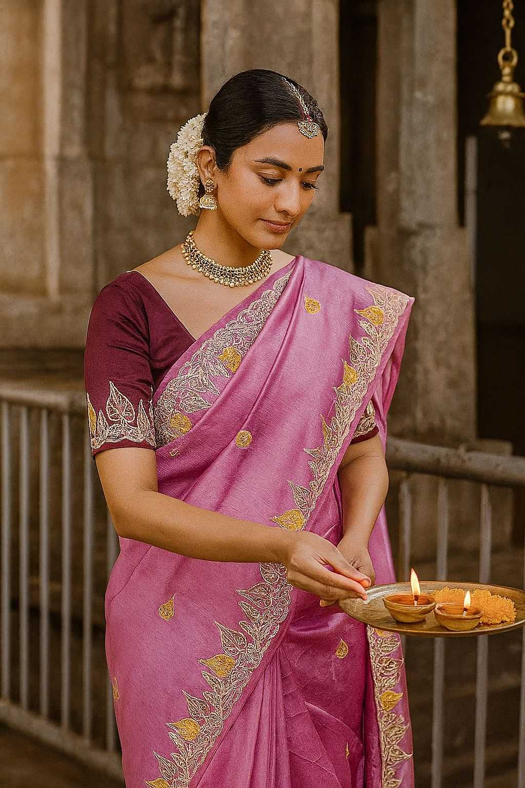 YNF Wholesale Silk Embroidered Sarees  | Surat Manufacturer