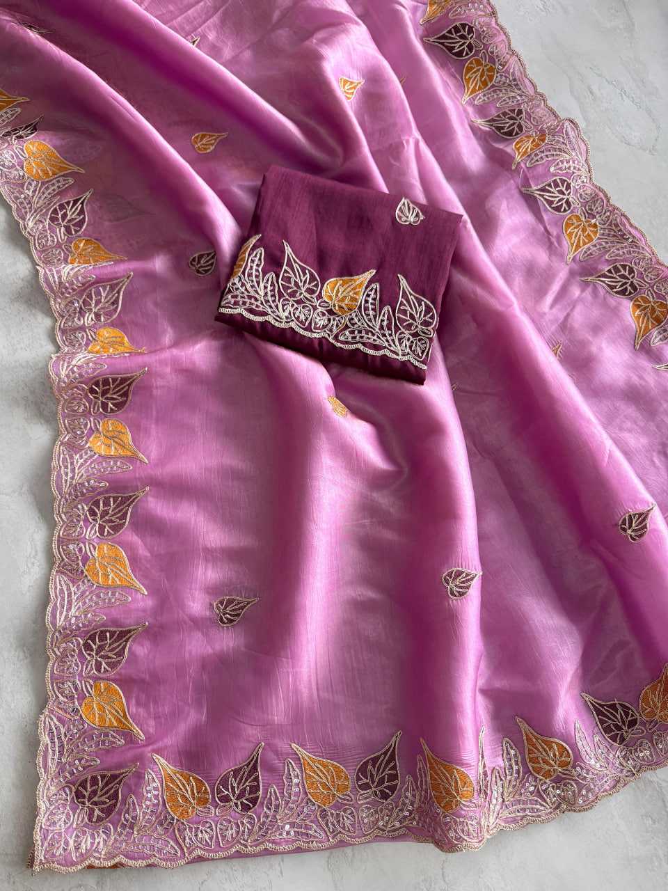 YNF Wholesale Silk Embroidered Sarees  | Surat Manufacturer