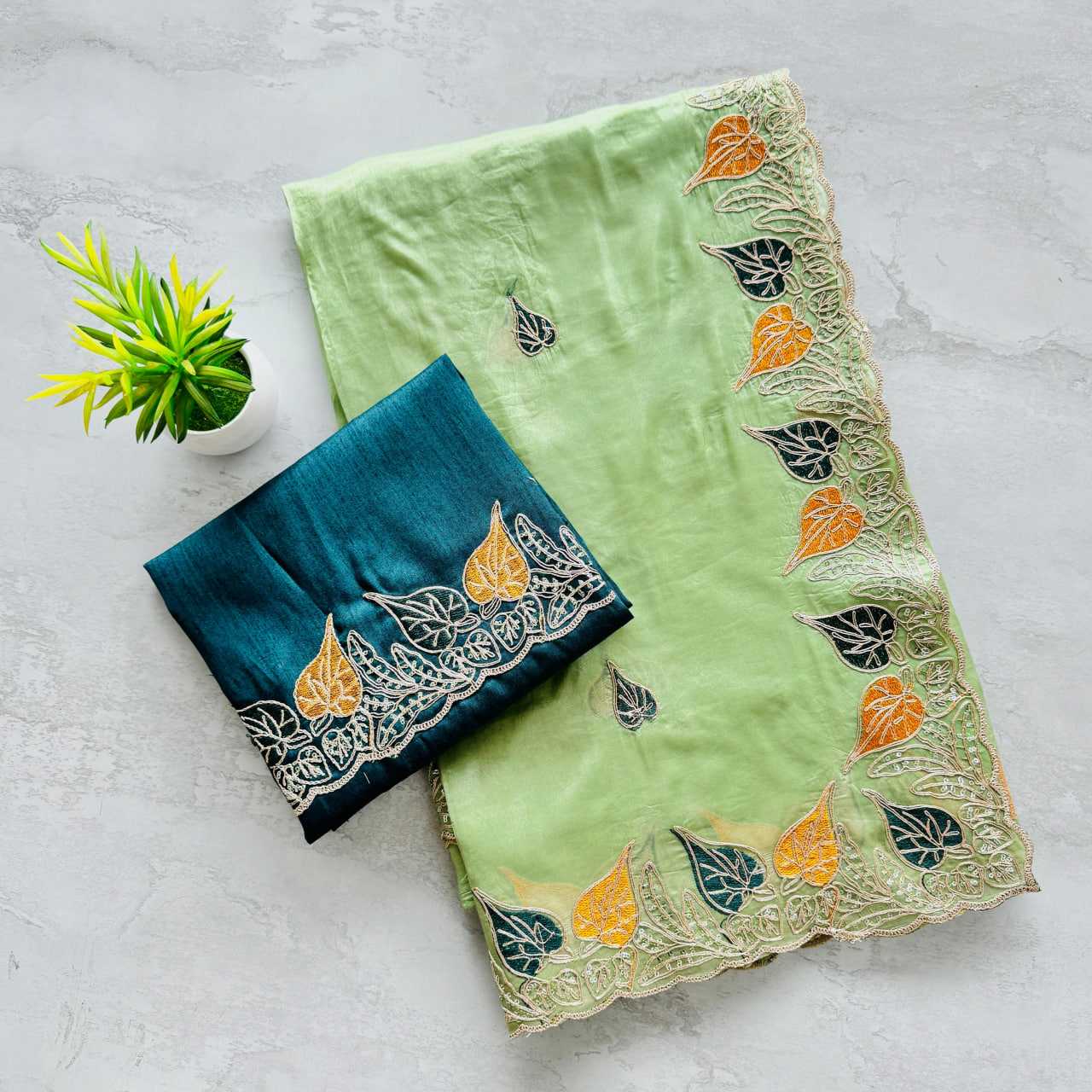 YNF Wholesale Silk Embroidered Sarees  | Surat Manufacturer