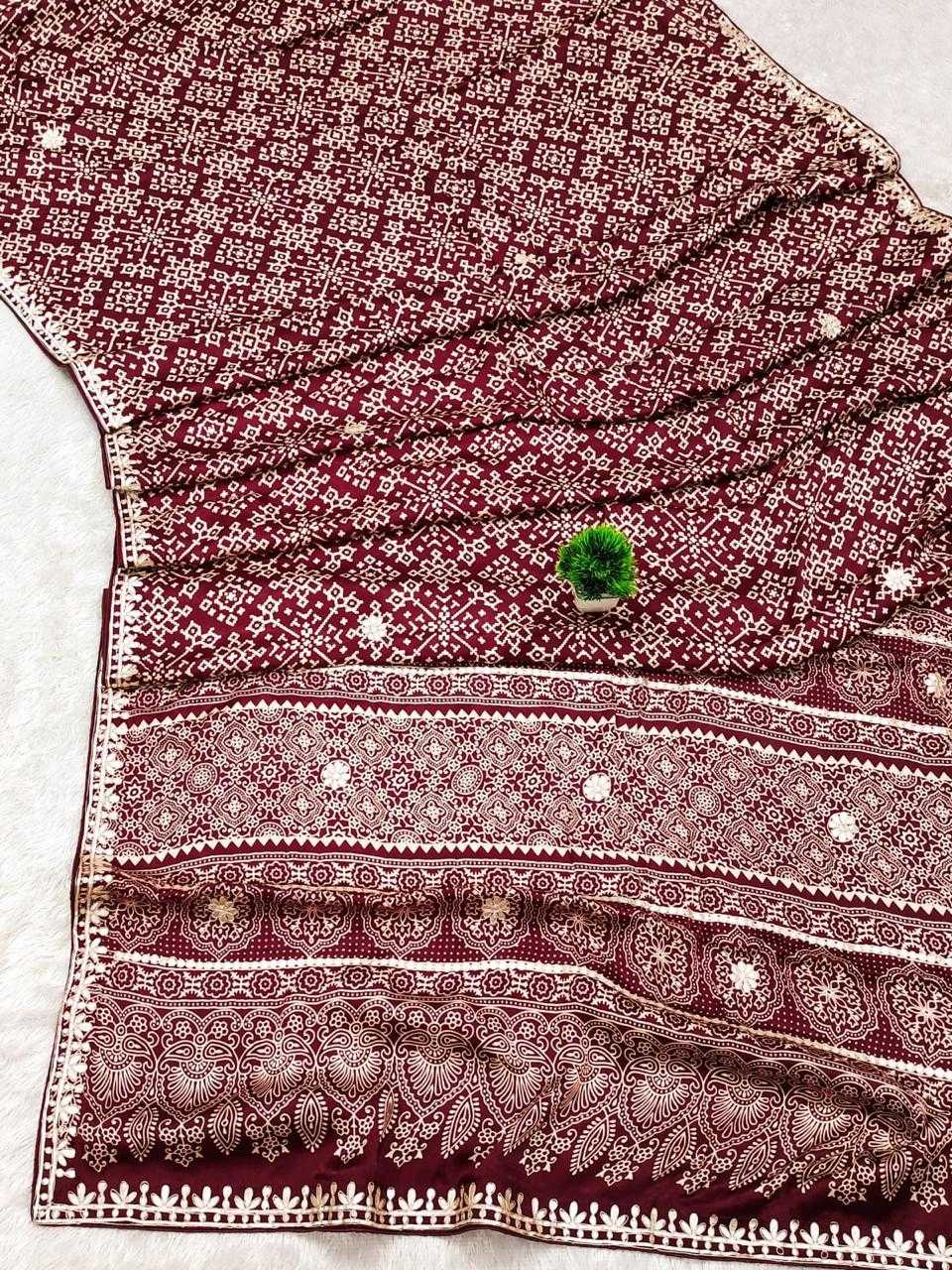 YNF Wholesale Patola Silk Block Print Sarees  | Surat Manufacturer