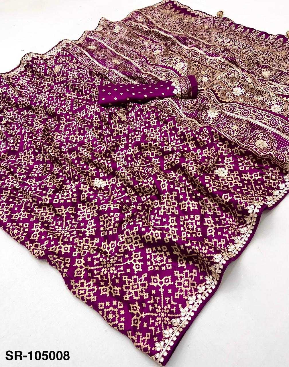 YNF Wholesale Patola Silk Block Print Sarees  | Surat Manufacturer