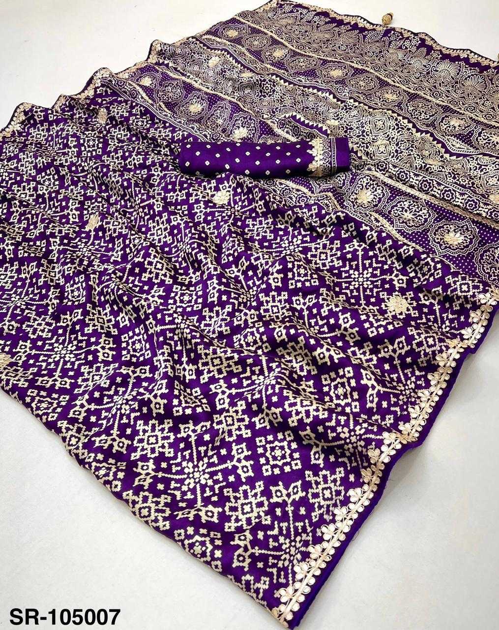 YNF Wholesale Patola Silk Block Print Sarees  | Surat Manufacturer