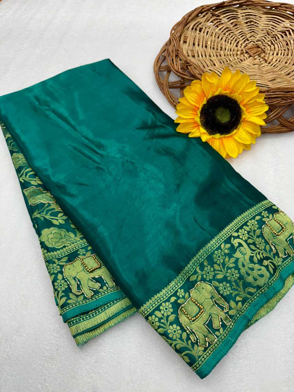 YNF Wholesale Gajji Silk Hand Work Sarees  | Surat Manufacturer