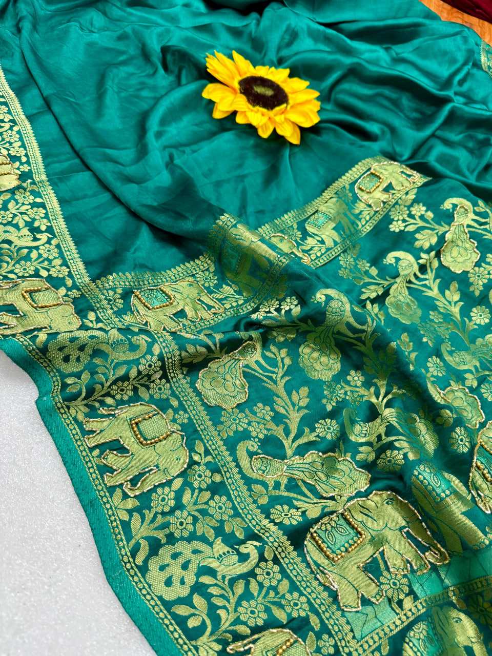YNF Wholesale Gajji Silk Hand Work Sarees  | Surat Manufacturer