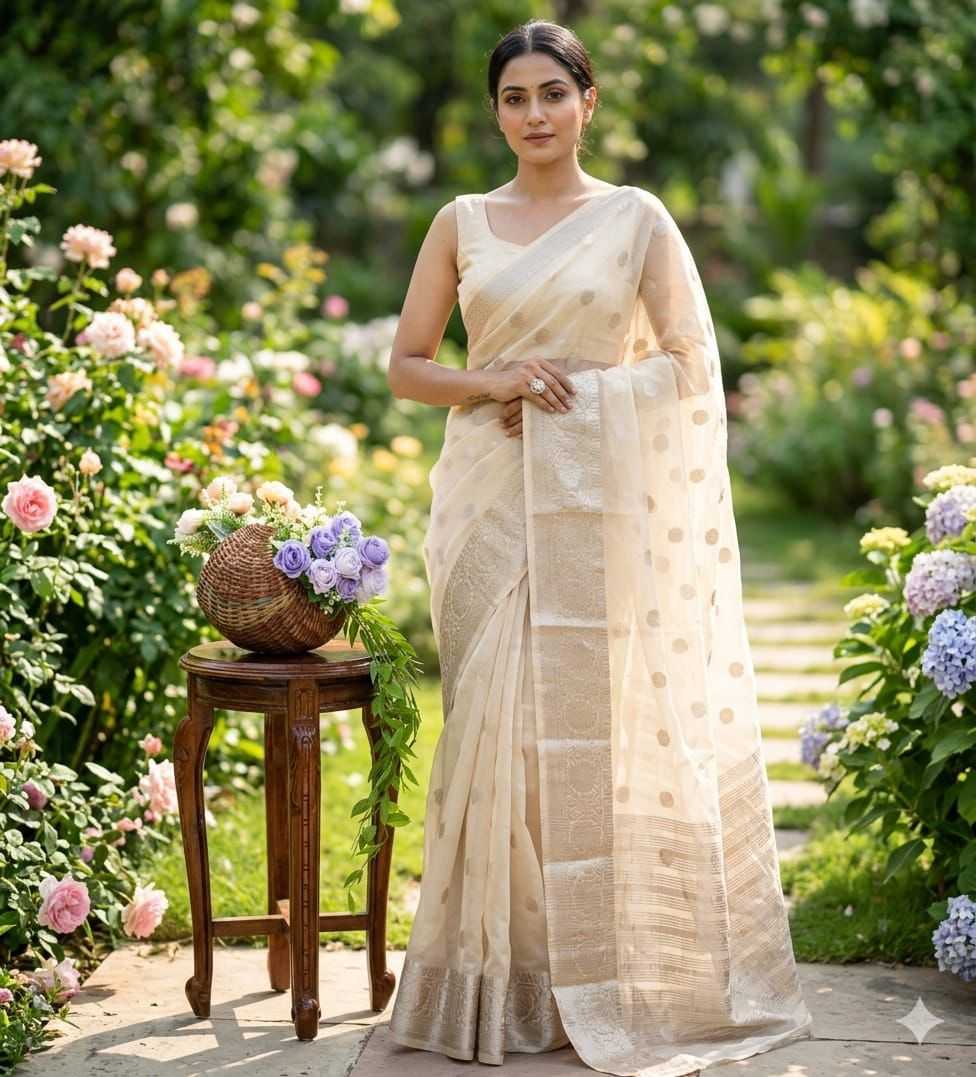 YNF Wholesale Organza Fancy Sarees  | Surat Manufacturer