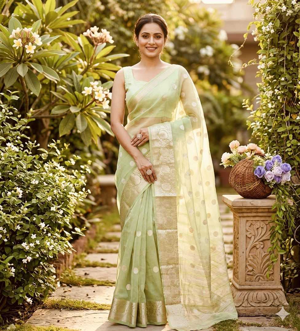 YNF Wholesale Organza Fancy Sarees  | Surat Manufacturer