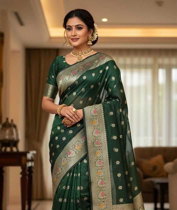 YNF Wholesale Organza Fancy Sarees  | Surat Manufacturer