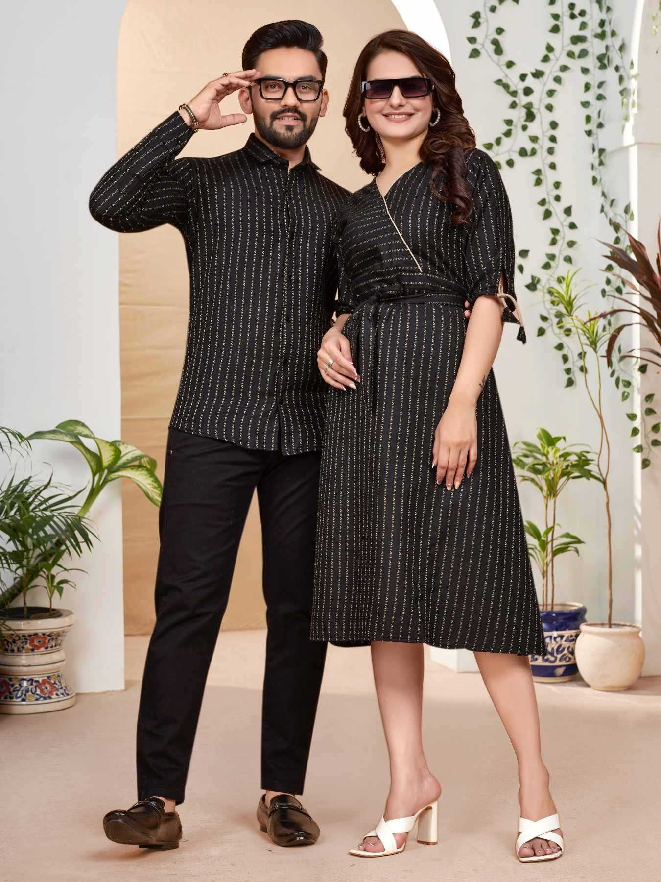 YNF Wholesale Cotton Couple Matching Ethnic Outfits  | Surat Manufacturer