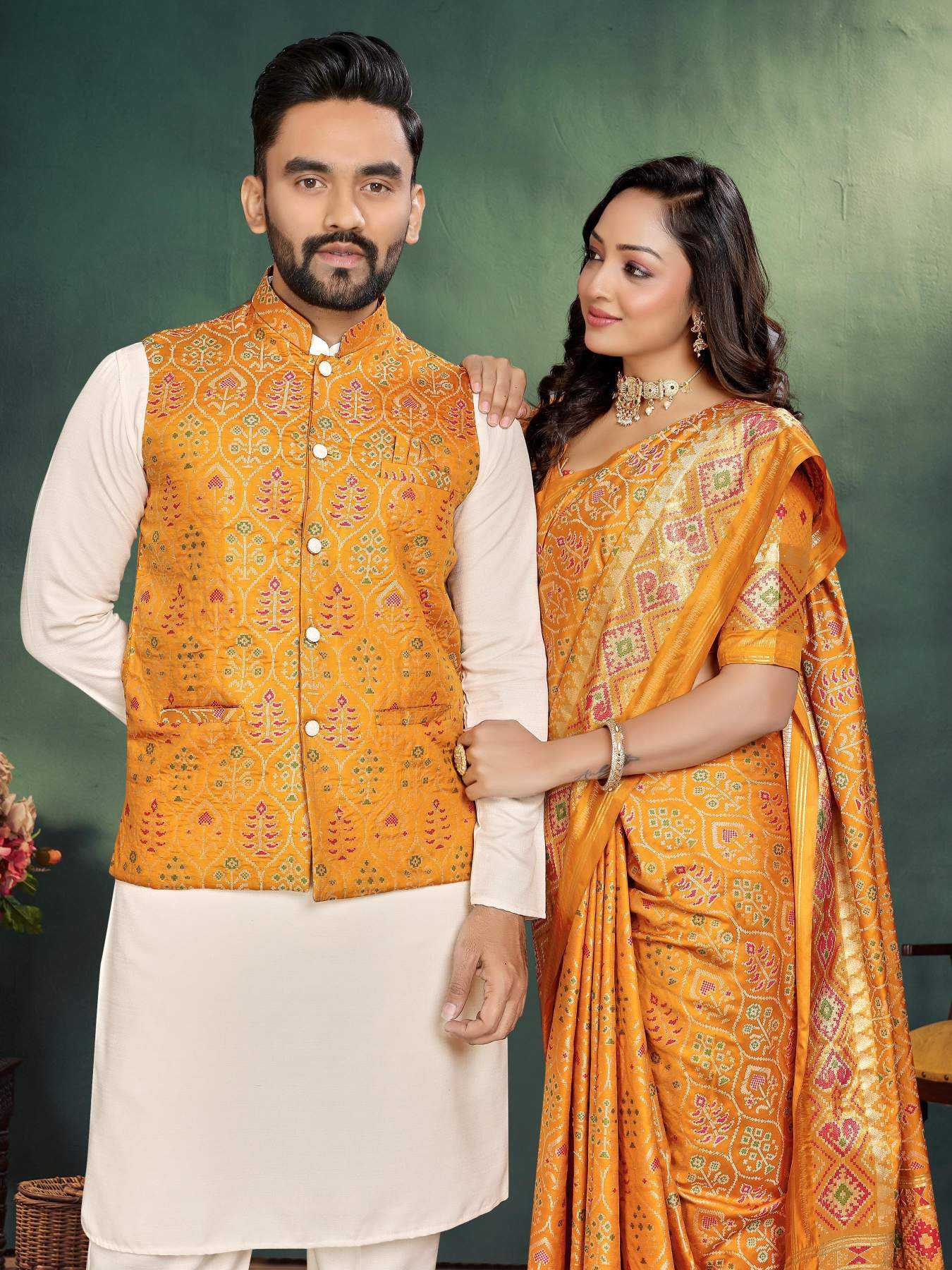 YNF Wholesale Cotton Couple Matching Ethnic Outfits  | Surat Manufacturer