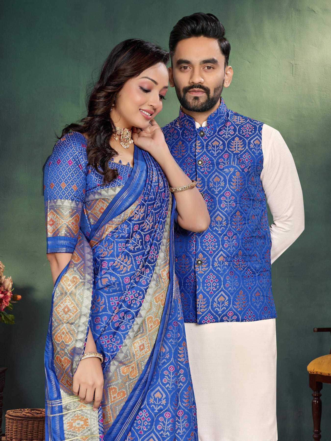 YNF Wholesale Cotton Couple Matching Ethnic Outfits  | Surat Manufacturer