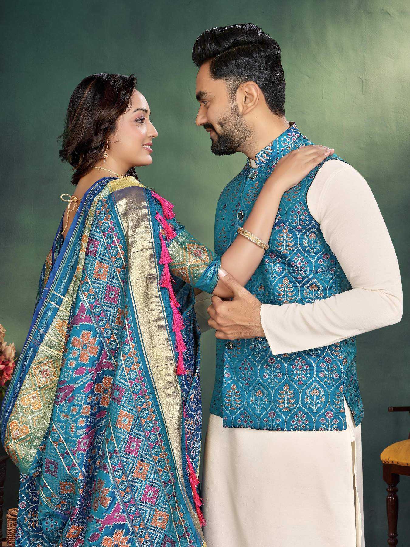 YNF Wholesale Cotton Couple Matching Ethnic Outfits  | Surat Manufacturer