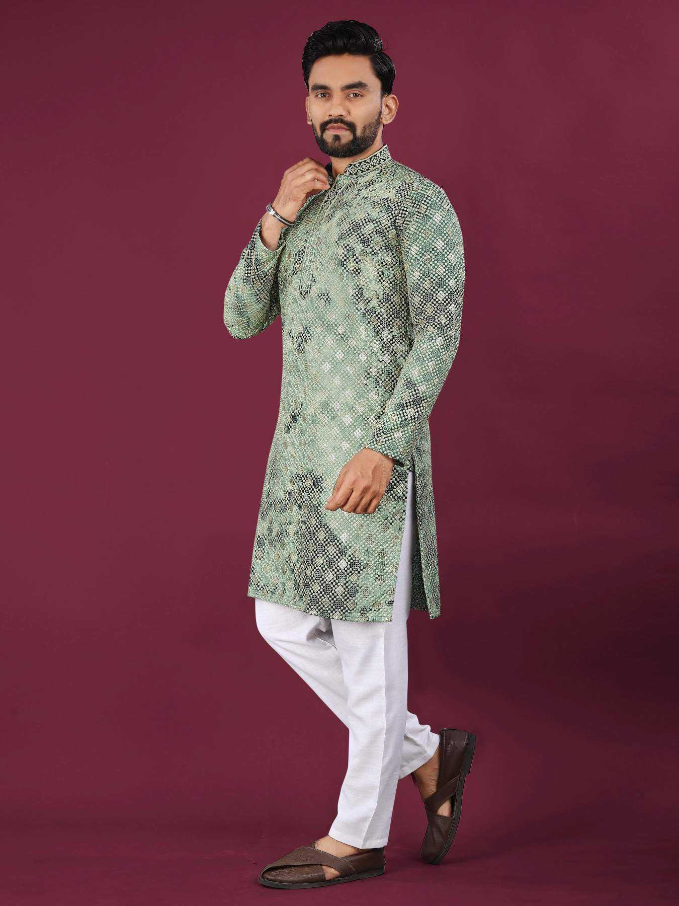 YNF Wholesale Rayon Mens Kurtas  | Surat Manufacturer