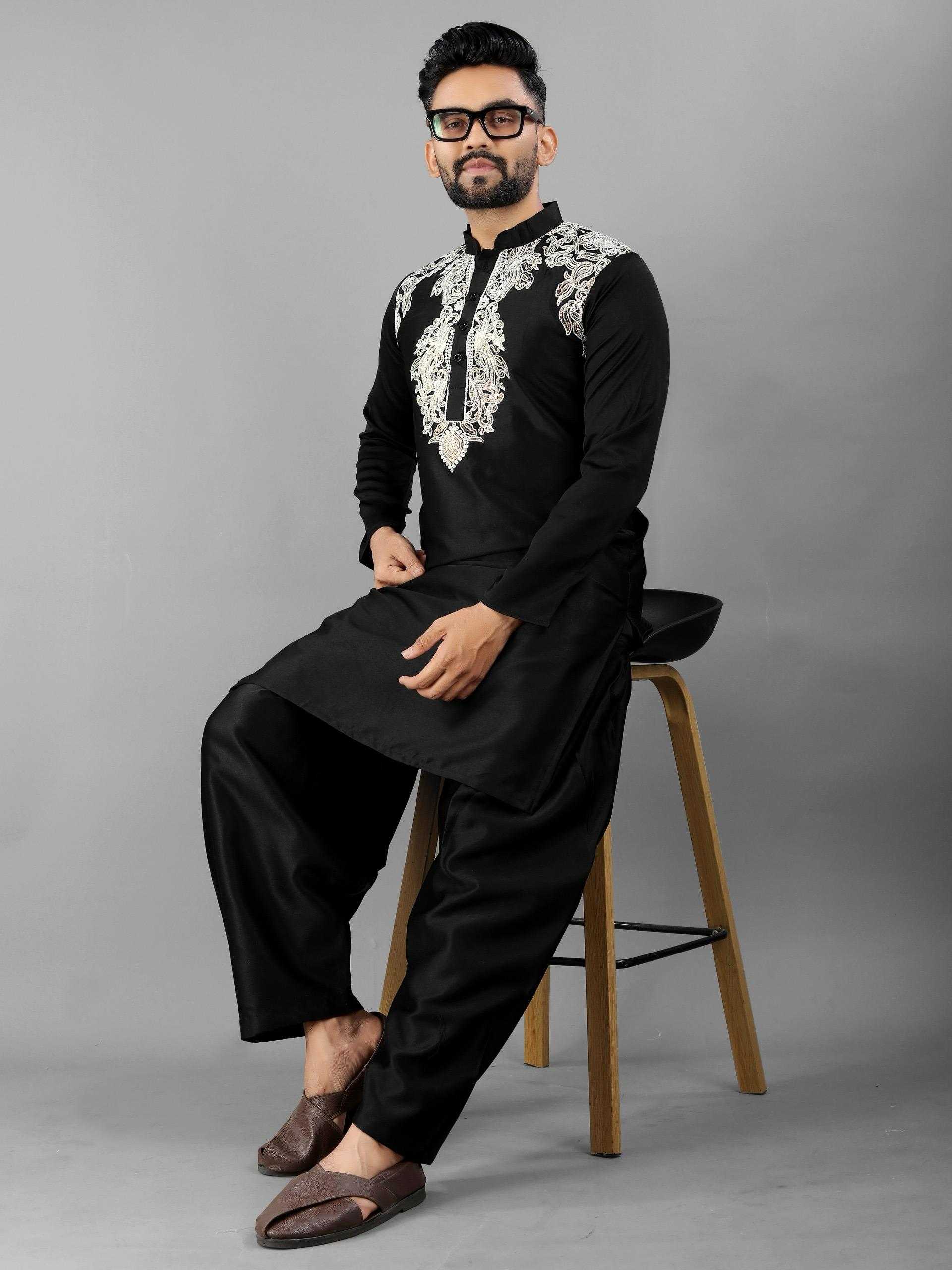 YNF Wholesale Satin Silk Mens Kurta Pyjama  | Surat Manufacturer
