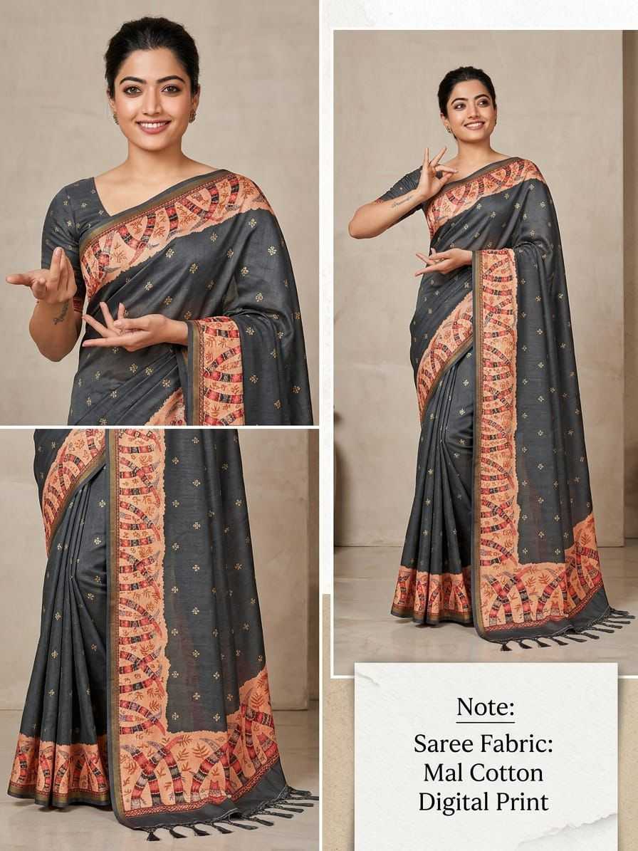 YNF Wholesale Soft Cotton Silk Printed Silk Saree  | Surat Manufacturer