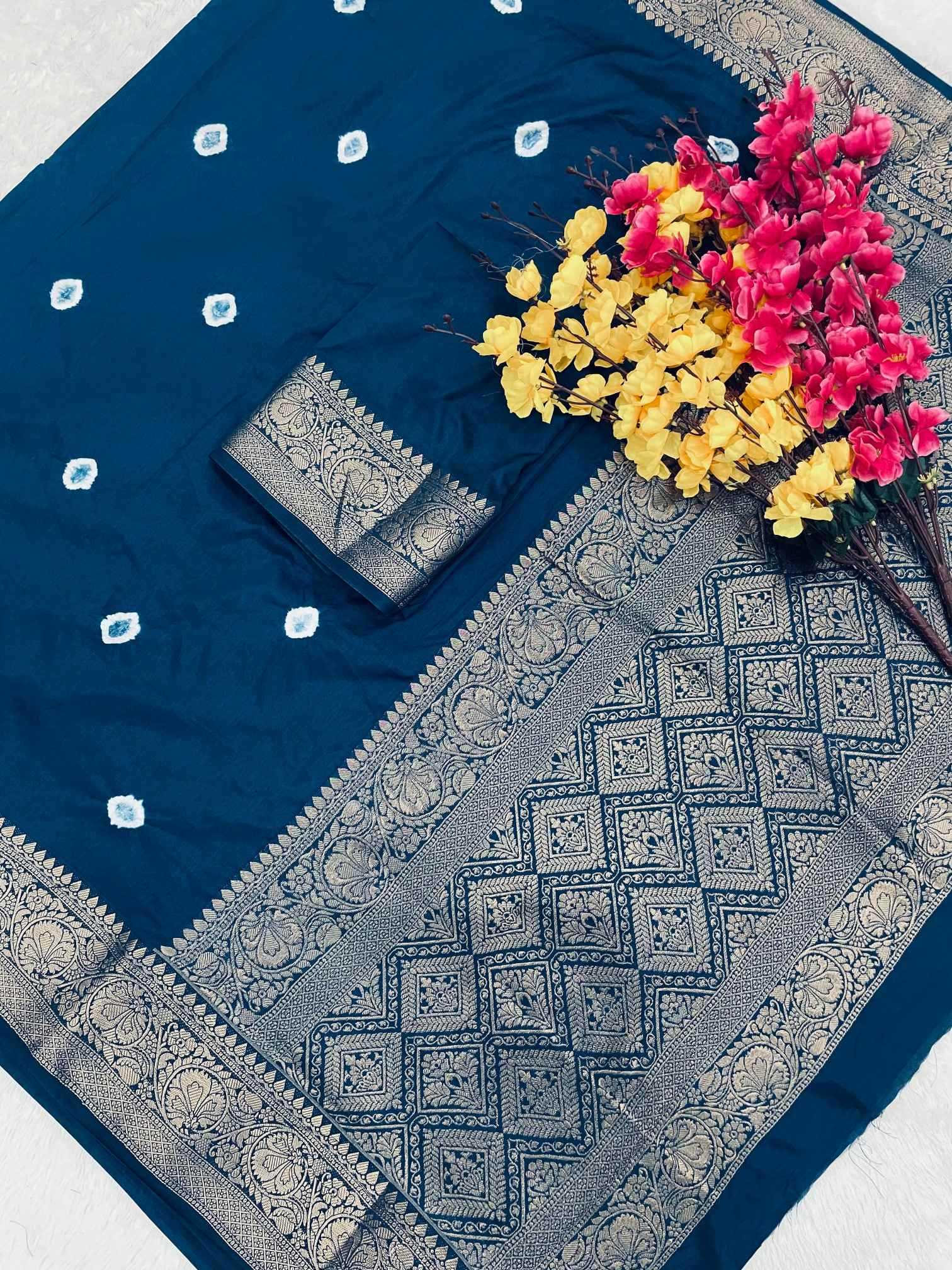YNF Wholesale Kanjivaram Silk Printed Silk Saree  | Surat Manufacturer