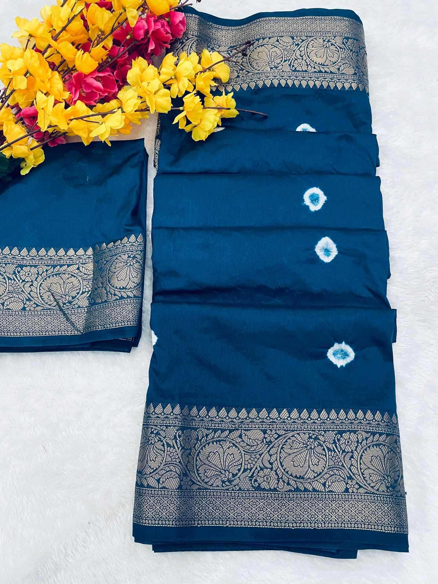 YNF Wholesale Kanjivaram Silk Printed Silk Saree  | Surat Manufacturer
