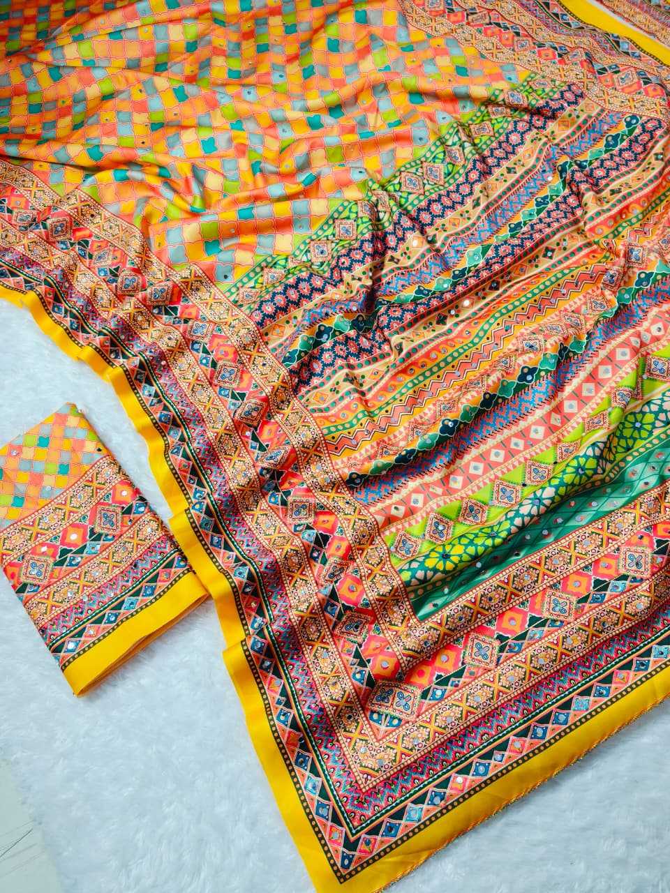 YNF Wholesale Crepe Printed Sarees  | Surat Manufacturer