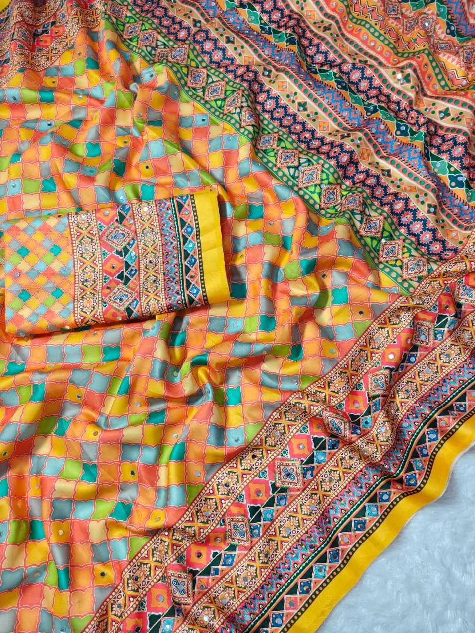 YNF Wholesale Crepe Printed Sarees  | Surat Manufacturer