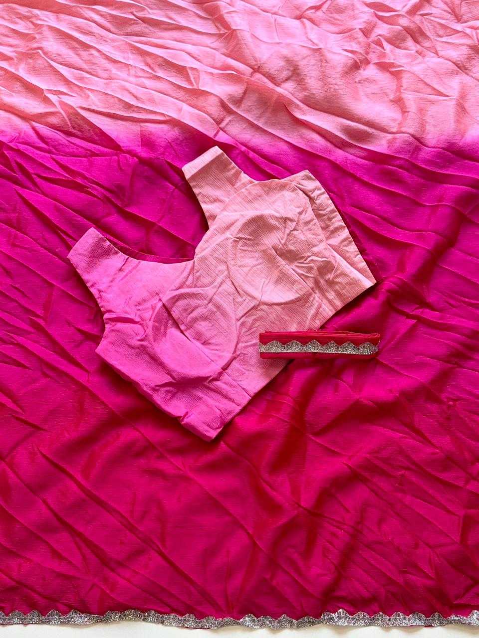 YNF Wholesale Chinon Ready To Wear Sarees  | Surat Manufacturer