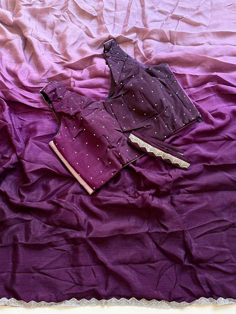 YNF Wholesale Chinon Ready To Wear Sarees  | Surat Manufacturer