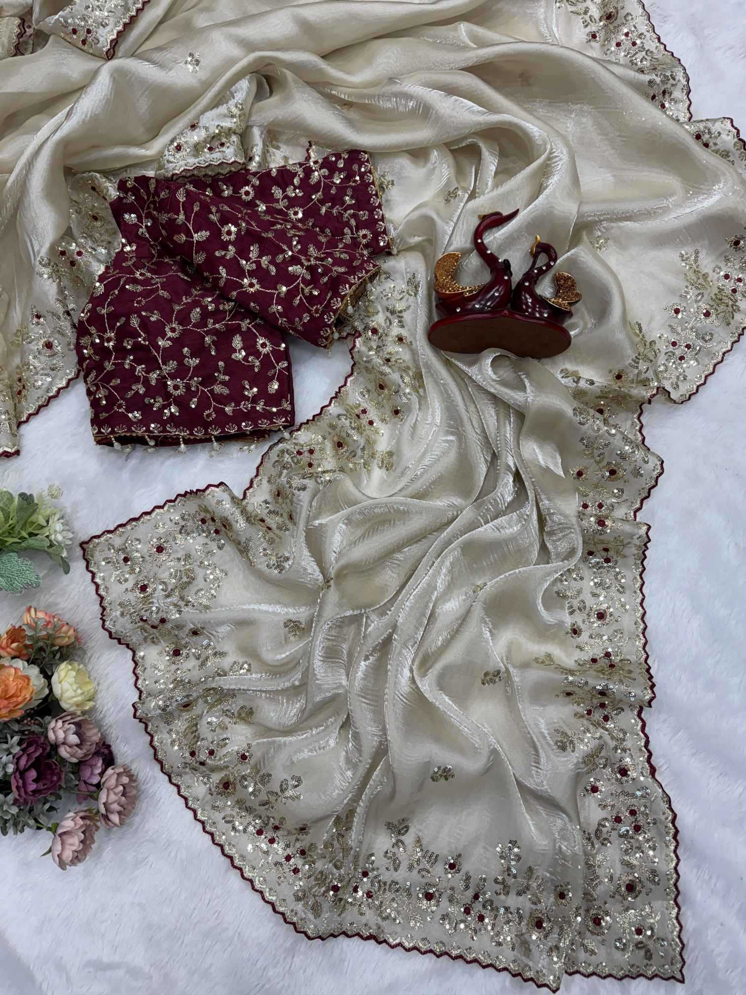 YNF Wholesale Jimmy Choo Jimmy Choo Sarees  | Surat Manufacturer