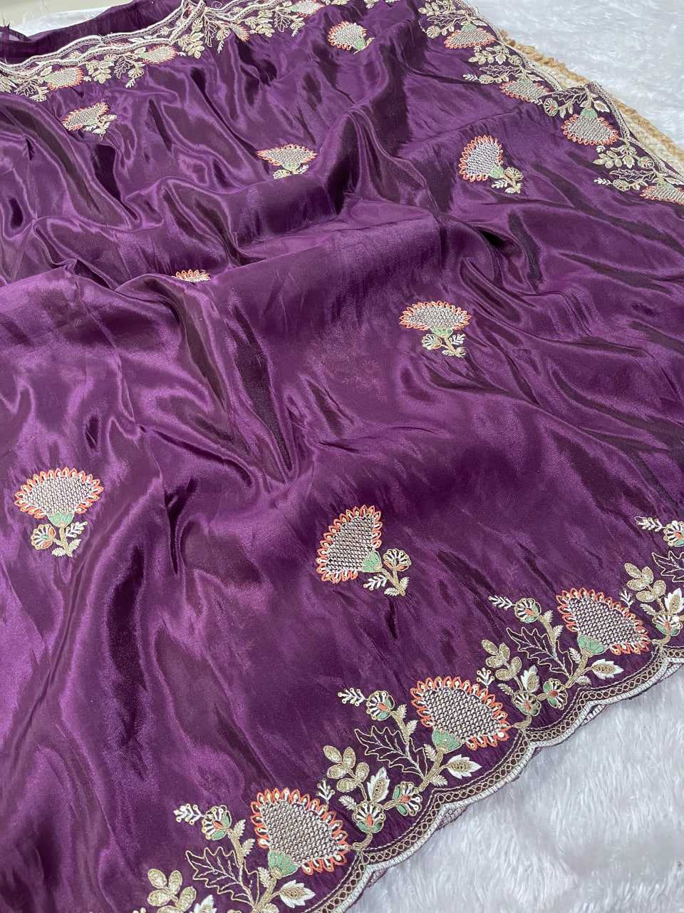YNF Wholesale Burberry Silk Sequence Sarees  | Surat Manufacturer