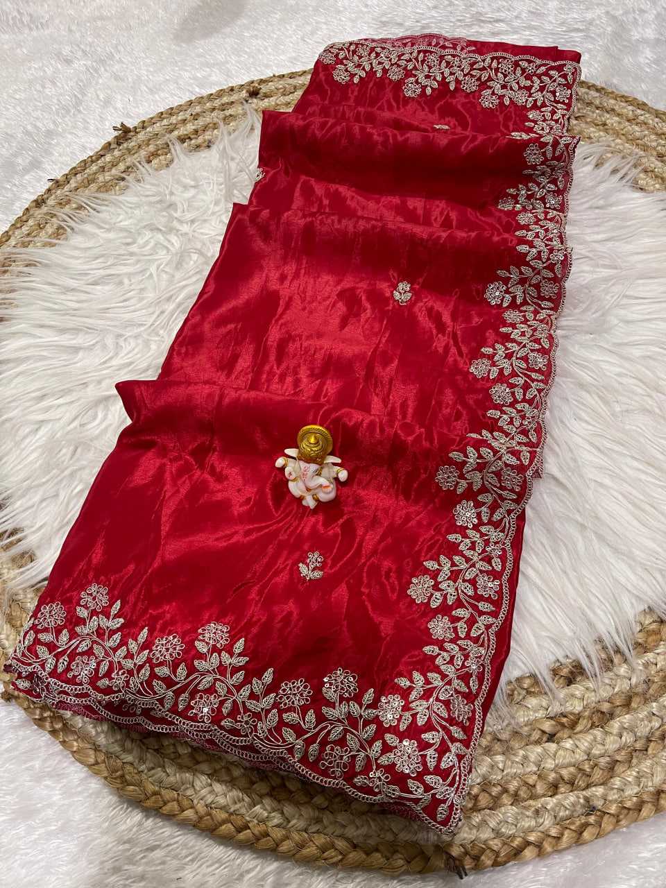 YNF Wholesale Pure Silk Cutwork Saree  | Surat Manufacturer