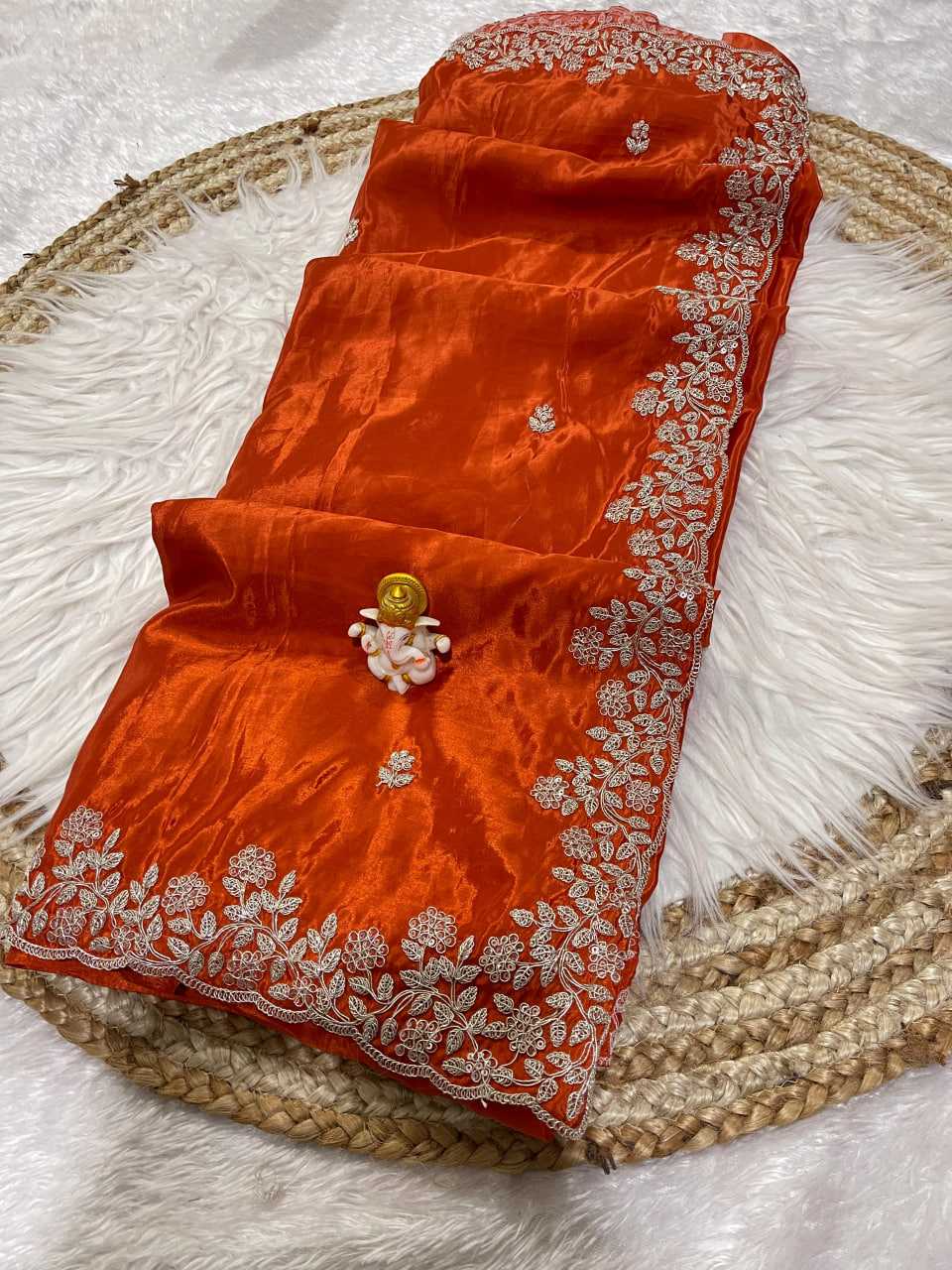 YNF Wholesale Pure Silk Cutwork Saree  | Surat Manufacturer