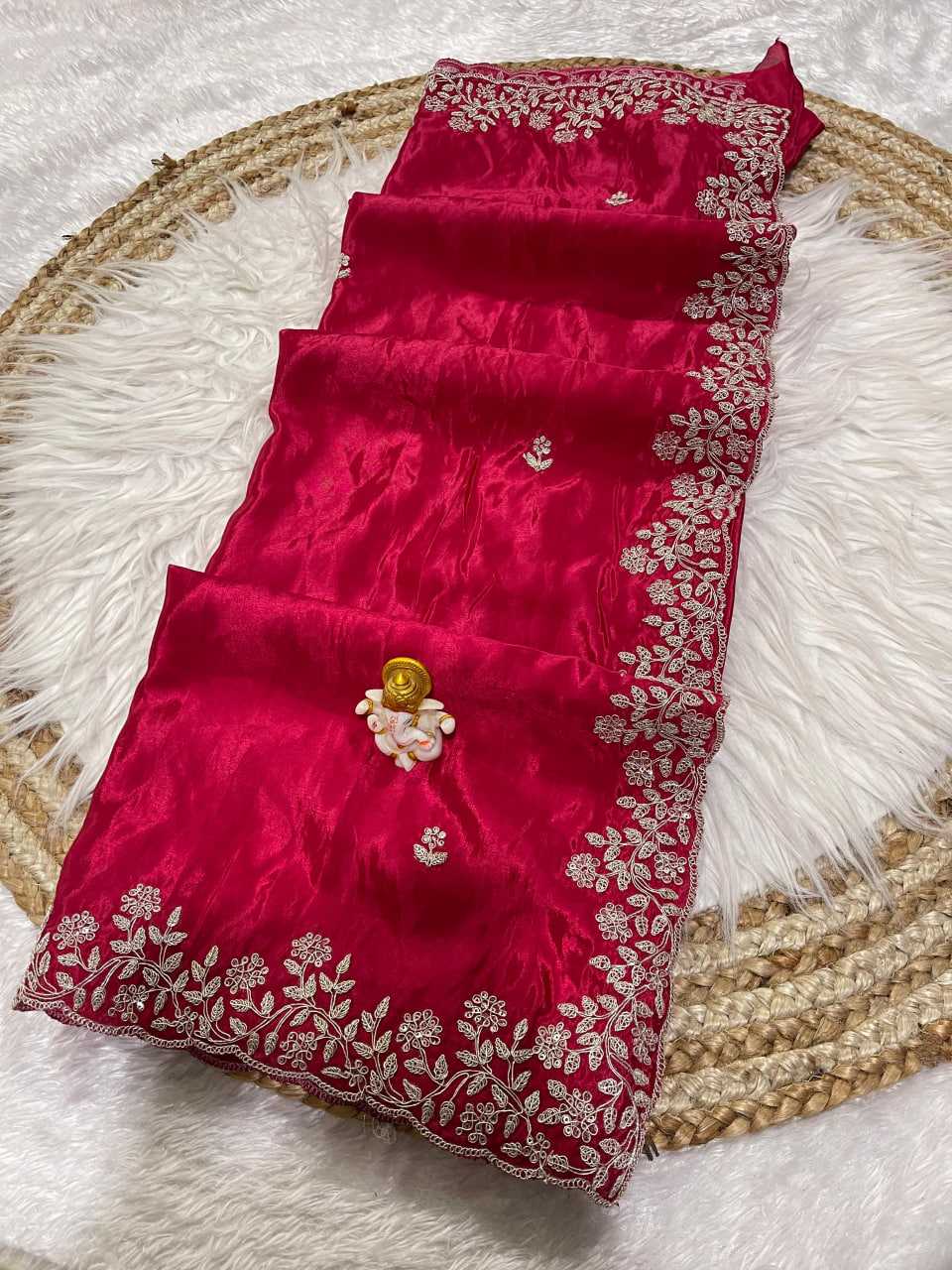 YNF Wholesale Pure Silk Cutwork Saree  | Surat Manufacturer