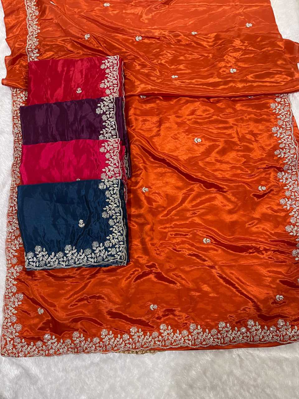 YNF Wholesale Pure Silk Cutwork Saree  | Surat Manufacturer
