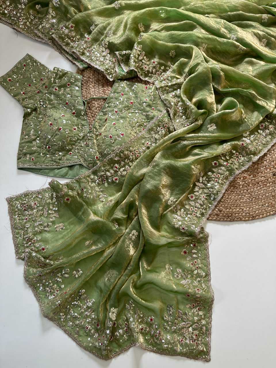 YNF Wholesale FENDY Embroidered Sarees  | Surat Manufacturer