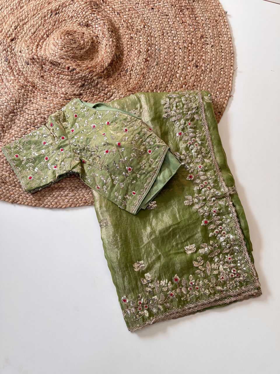 YNF Wholesale FENDY Embroidered Sarees  | Surat Manufacturer